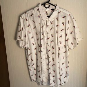 Miller lite short sleeve button up